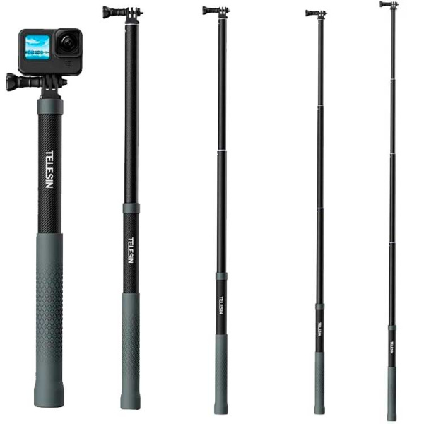 Монопод Telesin GP-MNP-002 для GoPro телескопический, карбон