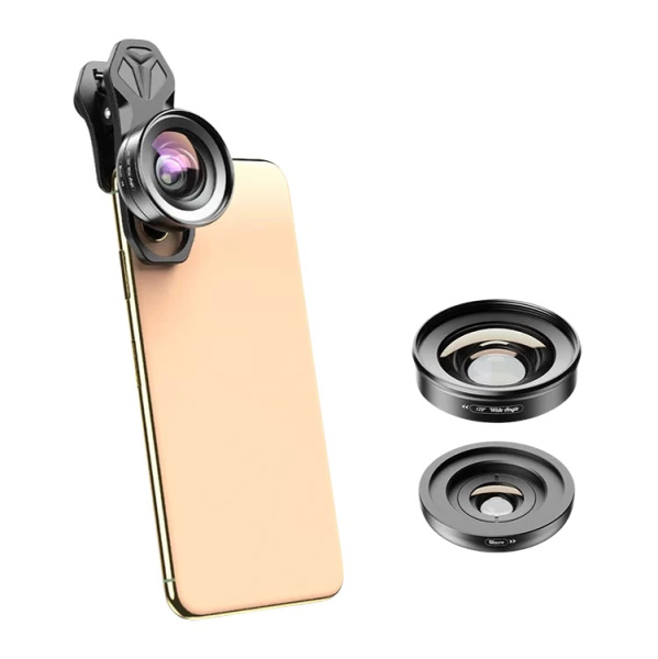Комплект объективов Apexel 2-in-1 для смартфона (120°+10x)