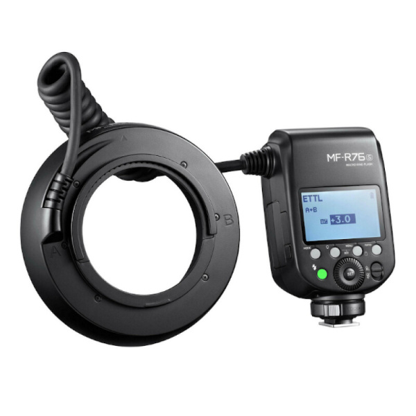 Фотовспышка Godox MF-R76C TTL кольцевая для макросъемки Canon