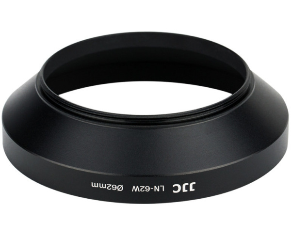 Бленда для объектива JJC 62mm металлическая, широкий угол LN-62W