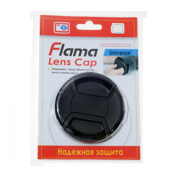 Крышка Flama FL-82MM для объектива 82 mm с веревочкой