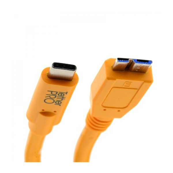 Кабель Tether Tools TetherPro USB-C to USB 3.0 Micro-B 4.6m Black [CUC3315-BLK]