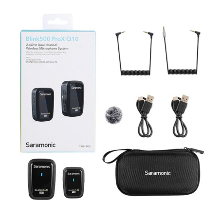 Беспроводная микрофонная система Saramonic Blink500 ProX Q10(TX+RX) 2,4Гц