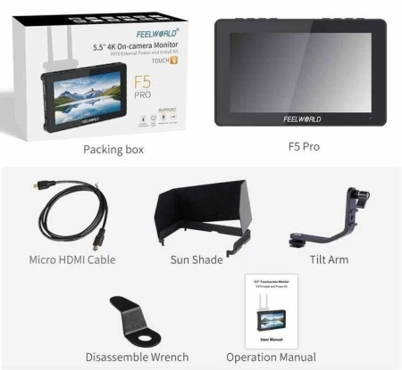 Монитор Feelworld F5 Pro V4 6" 4K HDMI 3DLut