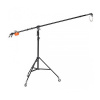 Стойка Manfrotto 025B 1 секция / 200 см / 5 кг с колесами стальная хромированная "журавль"