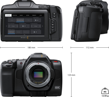 Кинокамера Blackmagic Design Studio Camera 6K Pro