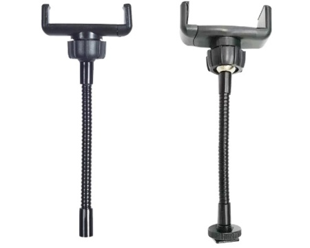 Зажим для смартфона на гибкой шее, металл, холодный башмак