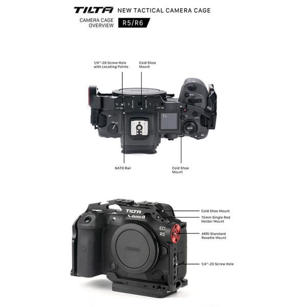 Клетка Tilta V2 для Canon R5/R6 TA-T22-FCC-B-V2