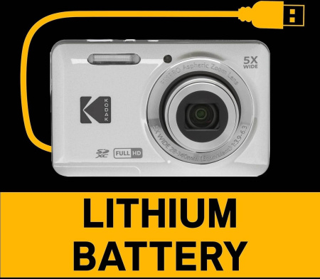 Компактный фотоаппарат Kodak PIXPRO FZ55 (белый)