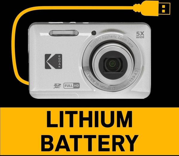 Компактная камера Kodak PIXPRO FZ55 (белый)