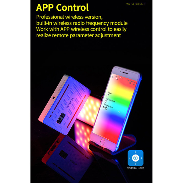 Накамерный свет YC Onion WAFFLE PRO RGB 3200-6200K