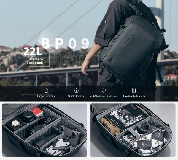 Рюкзак Ulanzi BP09 22L чёрный