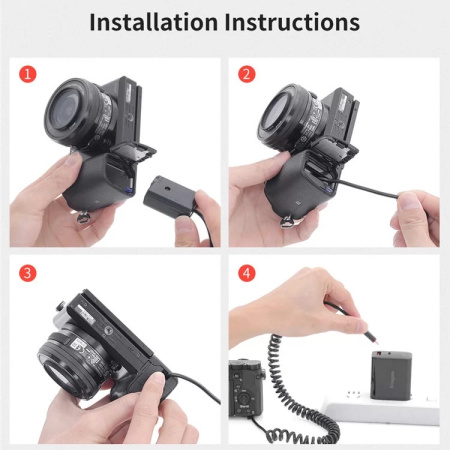 Адаптер питания Kingma NP-FW50 Type-C (каплер)