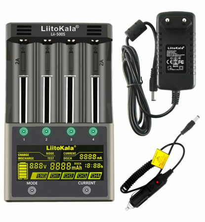 Зарядное устройство Liitokala Lii-500S LCD+Car