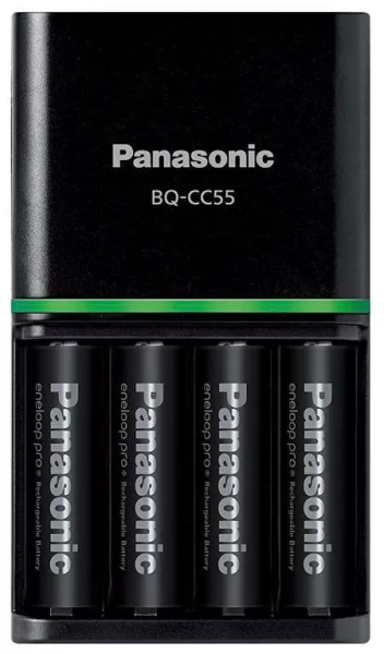 Зарядное устройство Panasonic Smart Plus (K-KJ55HCD40E) + 4шт АА 2500 mAh