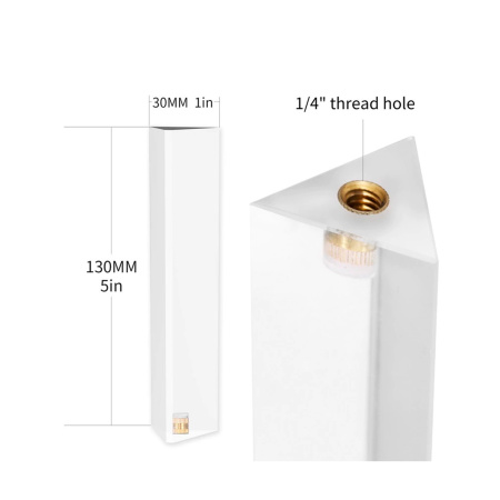 Кристалл для фотографирования треугольная призма Triangular prism pro резьба 1\4"