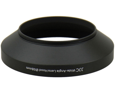 Бленда для объектива JJC 58mm металлическая, широкий угол LN-58W