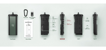 Считыватель Freewell SD/microSD UHS-II, Type-C FW-CR01