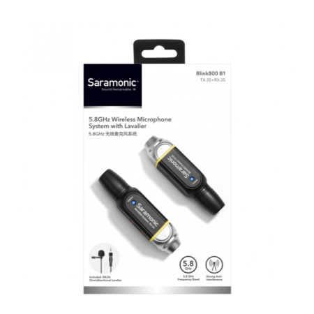 Беспроводная микрофонная система Saramonic Blink800 B1(TX35+RX35) 5,8ГГц, 3,5mm