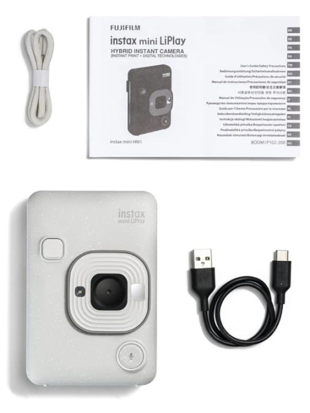 Компактная камера с мгновенной печатью Fujifilm Instax Mini LiPlay White