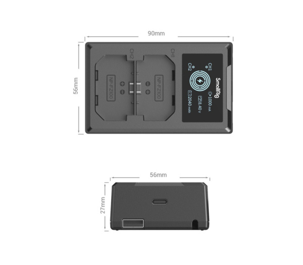 Зарядное устройство Sony NP-FZ100 на 2 аккумулятора не ориг. SmallRig 4087