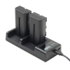 Зарядное устройство Sony NP-F960\750\550 на 2 аккумулятора DualCharger LCD GreenBean