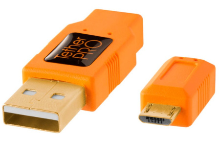 Кабель Tether Tools TetherPro USB 2.0 to USB Micro-B 5-Pin 4.6m Orange [CU5430-ORG]