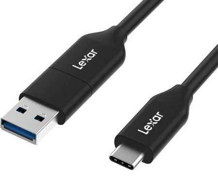 Кабель Lexar 2-в-1 USB 3.2 Gen 2 Type-C 30см LPA100C-RNBNG