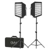 Комплект осветителей светодиодных GVM 800D-RGB (2 источника + софтбоксы)