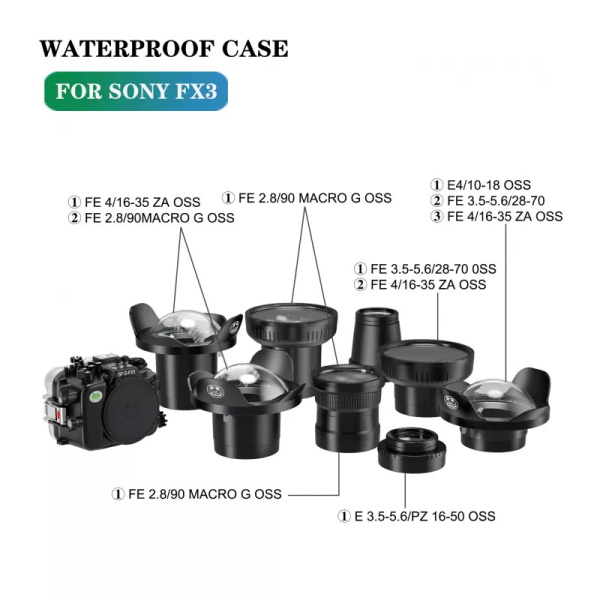 Подводный бокс Seafrogs WDP155/106 T1 для Sony FX3\FX30