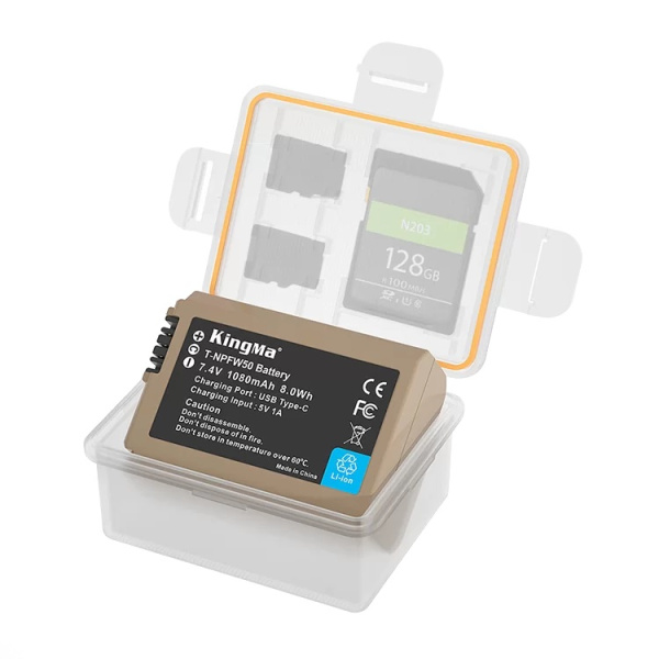 Аккумулятор Sony NP-FW50 USB-C не ориг. KingMa