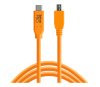 Кабель Tether Tools TetherPro USB-C to USB 2.0 Mini-B 5-Pin 4.6m Orange [CUC2415-ORG]