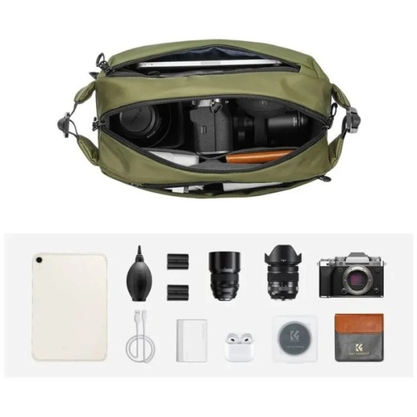 Фотосумка KF Concept Alpha Sling Bag 10L зелёная KF13.157V2