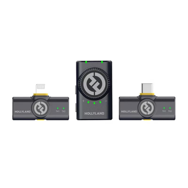 Беспроводная микрофонная система Hollyland Lark M2 Combo USB-C/Lightning