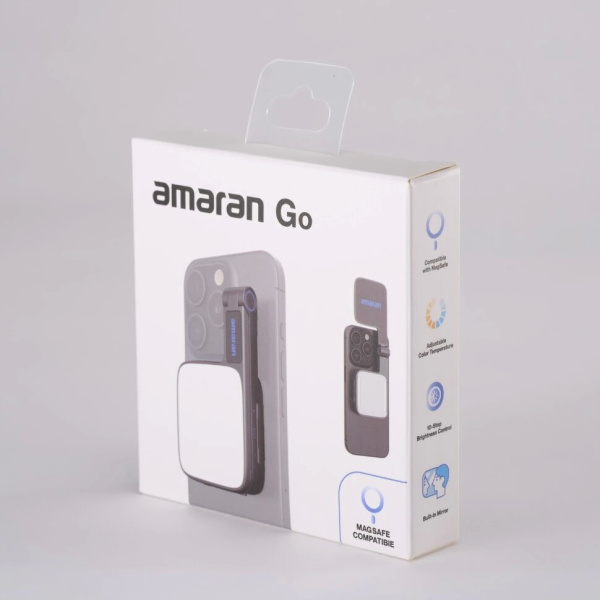 Осветитель светодиодный Aputure Amaran Go для смартфона Чёрный
