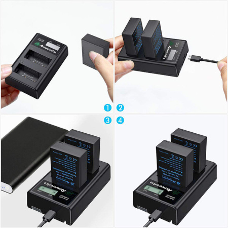 Зарядное устройство Fujifilm NP-W126 + 2 аккумулятора не ориг. Powerextra