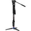 Монопод Benro A38FDS2PRO Classic с видеоголовой/алюминиевый с клипсами