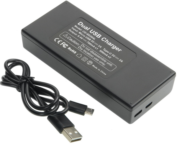 Зарядное устройство Sony NP-F960\750\550 на 2 аккумулятора DualCharger GreenBean