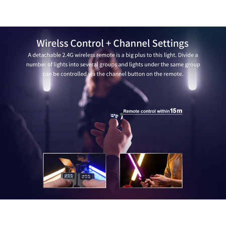 Осветитель светодиодный Sirui Duken T60 Telescopic RGB жезл