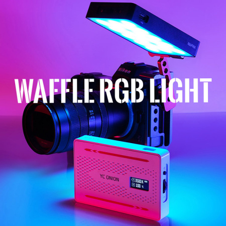Накамерный свет YC Onion WAFFLE PRO RGB 3200-6200K