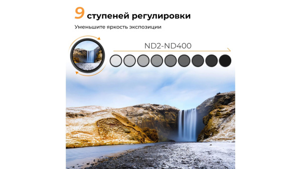 Светофильтр KF Concept Basic Series 46мм ND2-400 KF01.1105