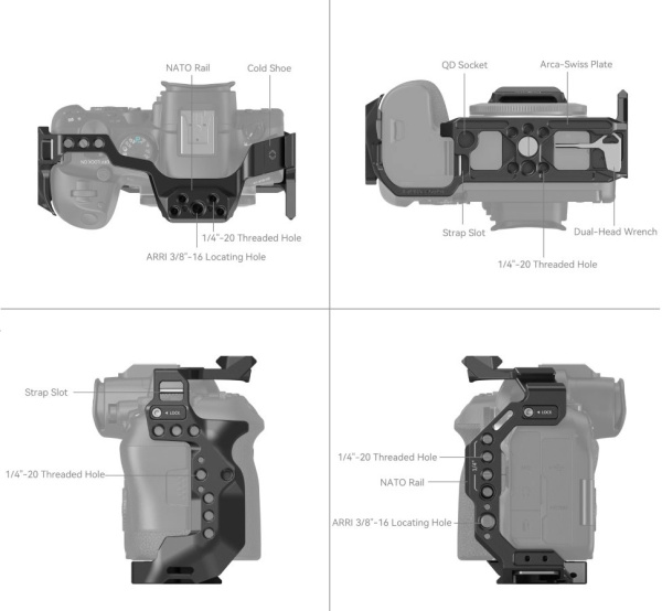 Клетка Smallrig 4159 для Canon EOS R6 Mark ll