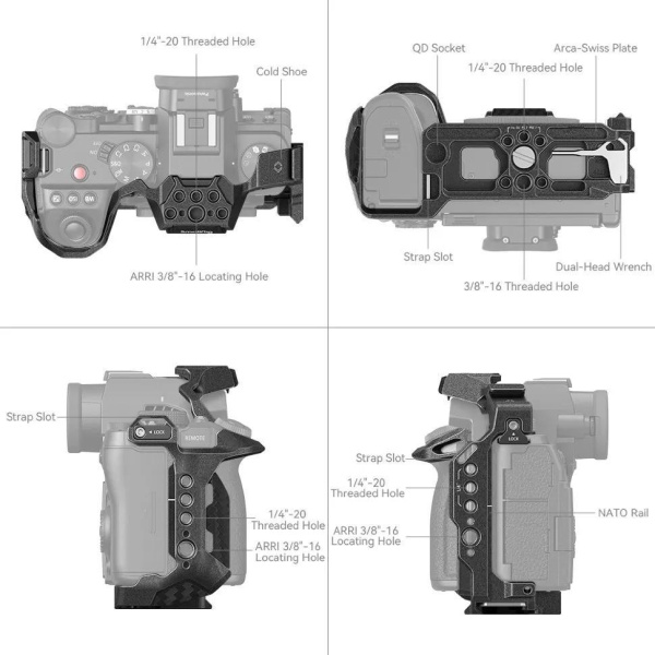 Клетка Smallrig 4023 Black Mamba для Panasonic S5 II/S5 IIX