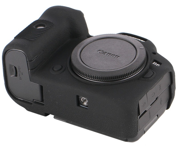 Чехол силиконовый для Canon EOS R6 чёрный