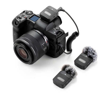 Беспроводная микрофонная система Saramonic Blink100 B2(TX+TX+RX) приемник + 2 передатчика, 3,5mm