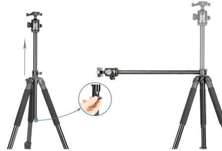 Штатив QZSD Q308H с горизонтальной колонной