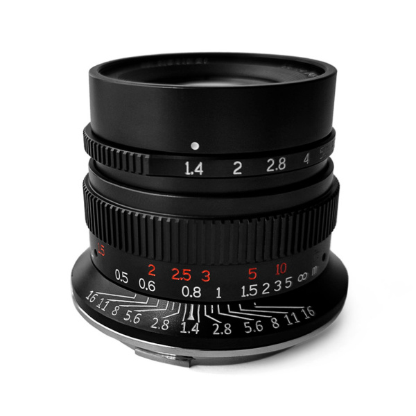 Объектив 7artisans 35mm F1.4 EOS-R чёрный