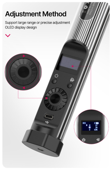 Осветитель светодиодный Ulanzi Folisobo AY6C RGB жезл