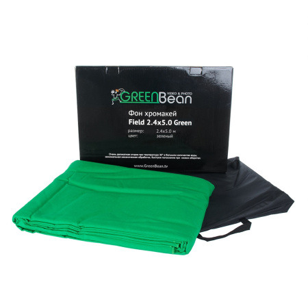Фон тканевый хромакей GreenBean Field 2.4х5.0м Green