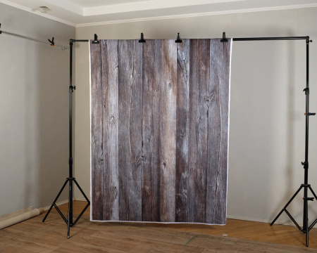 Фон на неопрене SM.TEXTURE 1,5*2м. Доски серые